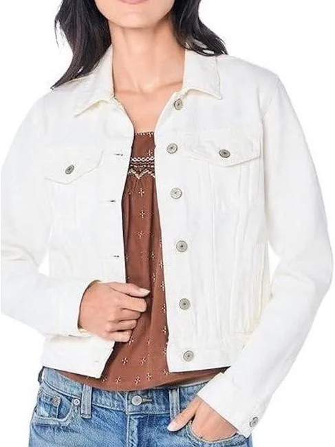 Lucky Brand White Denim Jacket